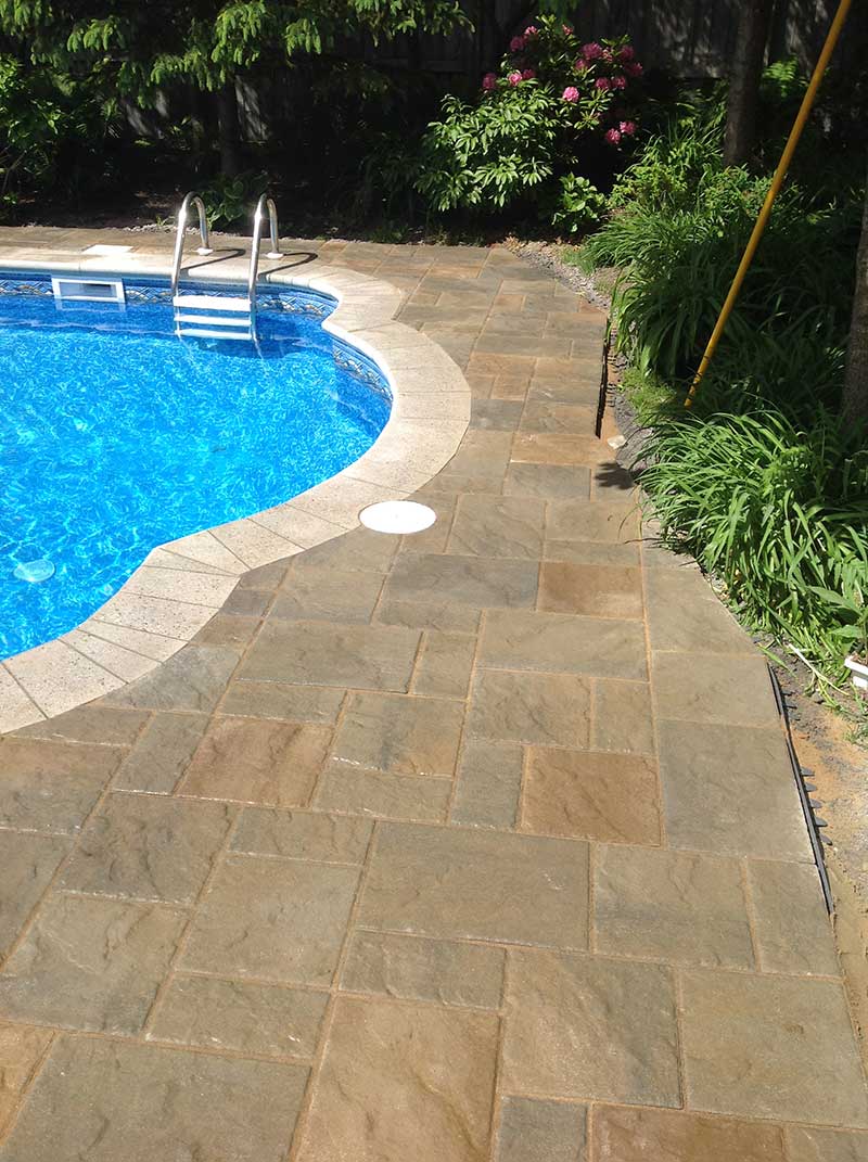 Beautiful backyard pool landscaping project